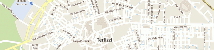 Mappa della impresa bar gran caffe' italia di de ruvo maria a TERLIZZI