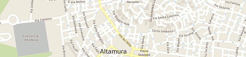 Mappa della impresa cafaro ragone ing antonio e lamanna arch luigi a ALTAMURA