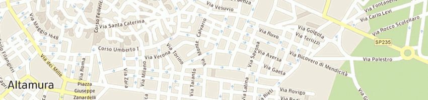 Mappa della impresa mangiatordi snc a ALTAMURA