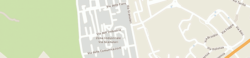Mappa della impresa oriente salotti srl a MATERA