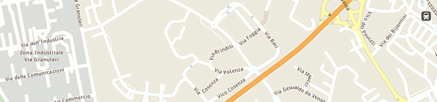 Mappa della impresa ramundo giuseppe a MATERA