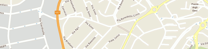 Mappa della impresa frascella eustachio a MATERA