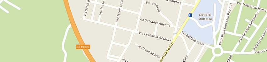 Mappa della impresa margan srl a MOLFETTA