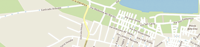 Mappa della impresa convento frati minori madonna dei martiri a MOLFETTA