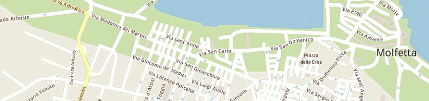 Mappa della impresa l evento sas di vilardi mauro e c a MOLFETTA