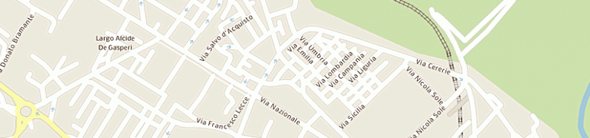 Mappa della impresa erboristeria la bottega della natura di bengiovanni vittoria a MATERA