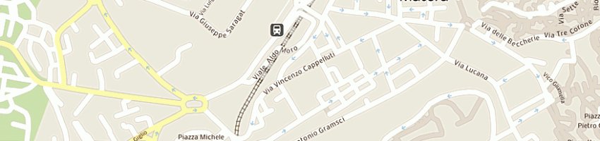 Mappa della impresa universita' della terza eta' dell'educazione permanente a MATERA