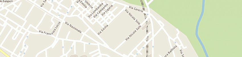 Mappa della impresa bar valentino a MATERA