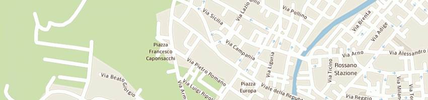 Mappa della impresa podeipa produzione olearia dei paesi albanesi  a ROSSANO