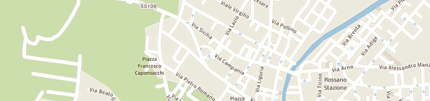 Mappa della impresa oliviero salvatore a ROSSANO