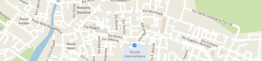 Mappa della impresa ca supermercati srl a COSENZA