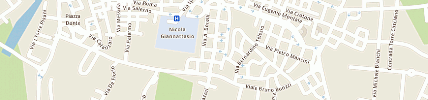 Mappa della impresa elettro sud snc  di rocco rotunno e c a ROSSANO
