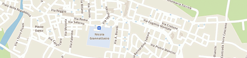 Mappa della impresa la meridiana costruzioni srl a ROSSANO