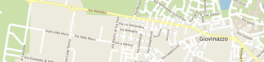 Mappa della impresa supermercato anna di caccavo anna e c a GIOVINAZZO
