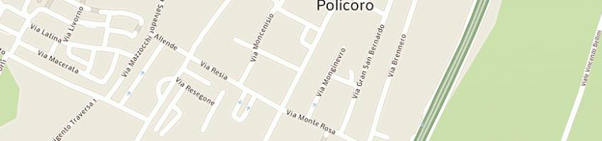 Mappa della impresa negozio siano ae c snc a POLICORO