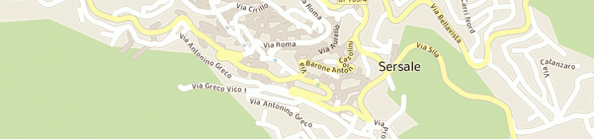 Mappa della impresa scuola media statale g bianco a SERSALE