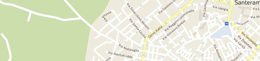 Mappa della impresa delta supermercati srl a SANTERAMO IN COLLE