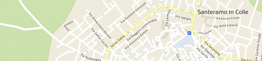 Mappa della impresa multisport di fraccalvieri ugo a SANTERAMO IN COLLE