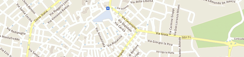 Mappa della impresa cacciapaglia giovanni a SANTERAMO IN COLLE