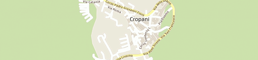 Mappa della impresa genovese rosina  a CROPANI
