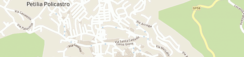 Mappa della impresa di tuoro mario a PETILIA POLICASTRO