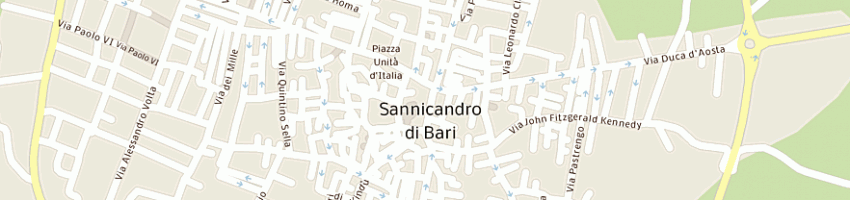 Mappa della impresa studio associato percoco - rizzi a SANNICANDRO DI BARI