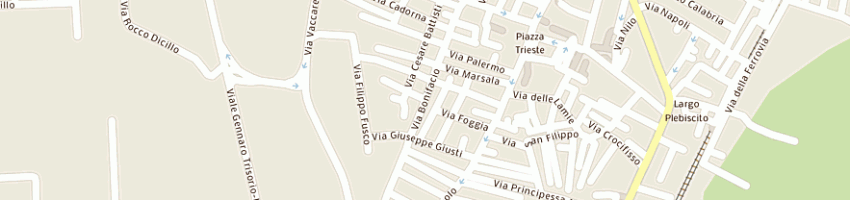 Mappa della impresa magrone francesco oleificio (sas) a BARI