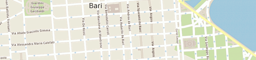 Mappa della impresa distribuzione alimentflli tiberino di iuorio maria c e c a BARI
