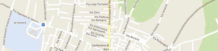 Mappa della impresa cafagna angela a BARI