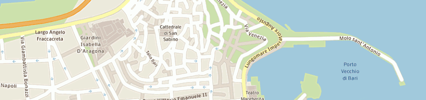 Mappa della impresa arc service (sas) a BARI