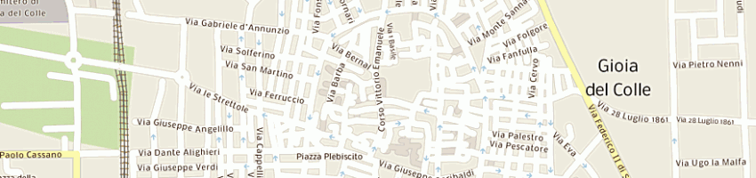 Mappa della impresa ottica vedova milano di domenico milano e c snc a GIOIA DEL COLLE