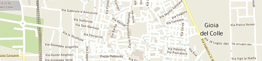 Mappa della impresa all'ombra del castello snc a GIOIA DEL COLLE