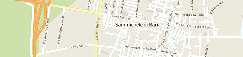 Mappa della impresa city elettrica di fsco peschetolatriali di francesco peschetola a BARI