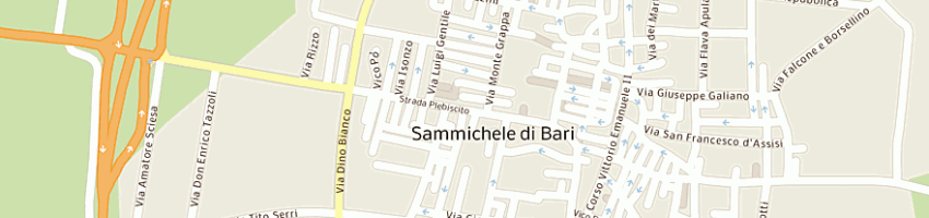 Mappa della impresa notarangelo giovanna a SAMMICHELE DI BARI