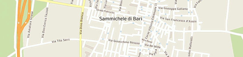 Mappa della impresa ciccarelli giovanni a SAMMICHELE DI BARI