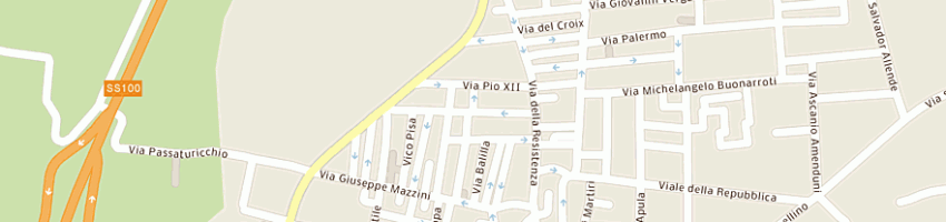 Mappa della impresa spinelli stefano a SAMMICHELE DI BARI