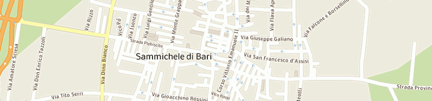 Mappa della impresa macelleria osteria la brace a SAMMICHELE DI BARI