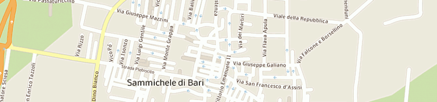 Mappa della impresa spinelli vito a SAMMICHELE DI BARI