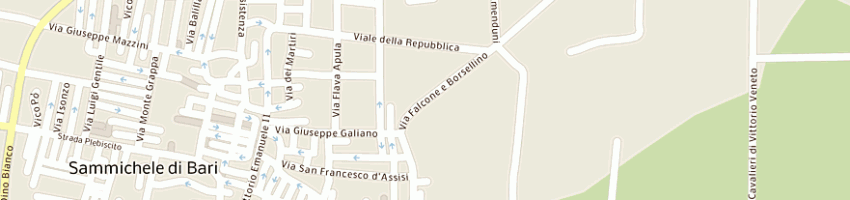 Mappa della impresa ortofrutticoli la pernice snc di pernice vincenzo e c a SAMMICHELE DI BARI