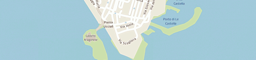 Mappa della impresa la scogliera sas di tolone nicola e c  a ISOLA DI CAPO RIZZUTO