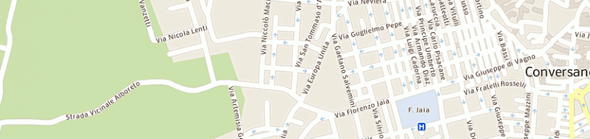 Mappa della impresa studio odontoiatrico drdanese e amodio a CONVERSANO