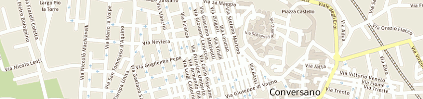 Mappa della impresa consenso di miraglia consuela a CONVERSANO