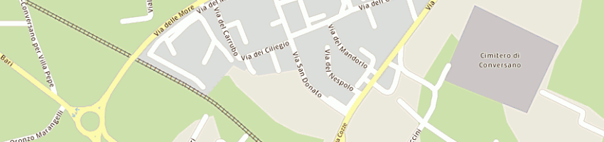 Mappa della impresa grand hotel d'aragona a CONVERSANO