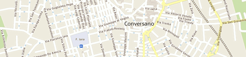 Mappa della impresa napoleone calzature di tedesco rossella a CONVERSANO