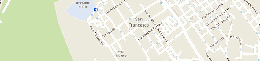 Mappa della impresa pizzeria piranha snc di donato valter antonio e scuteri g a CROTONE