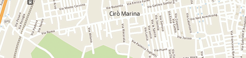 Mappa della impresa sg petroli di caparra salvatore e c s a s a CIRO MARINA