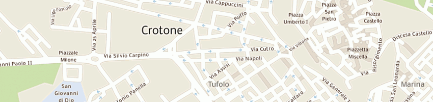 Mappa della impresa manetta sas di manetta leonardo ea  a CROTONE