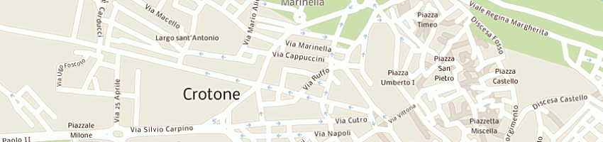 Mappa della impresa scuola di estetica cosmetologica di trentino giuseppina sas a CROTONE