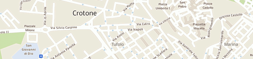 Mappa della impresa target formazione e riqualificazione picc soc coop a rl  a CROTONE