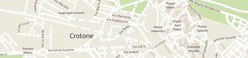 Mappa della impresa romano autolinee regionali spa a CROTONE